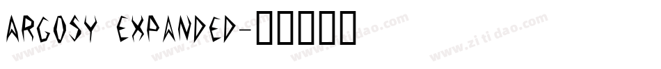 Argosy Expanded字体转换